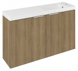 SAPHO - LATUS X umyvadlová skříňka 78,8x50x22cm, dub cuneo (LT110-SET09)