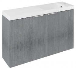 SAPHO - LATUS X umyvadlová skříňka 78,8x50x22cm, dub stříbrný (LT110-SET03)