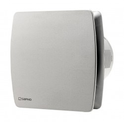 SAPHO - LEX koupelnový ventilátor axiální s časovačem, 15W, potrubí 100, nerez mat (LX104)