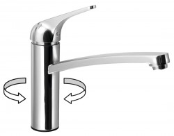 SAPHO - LISON stojánková dřezová baterie, chrom (MJ125)