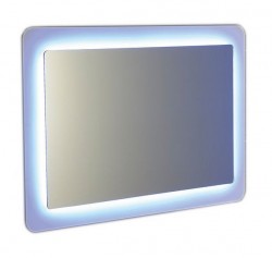 SAPHO - LORDE LED podsvícené zrcadlo s přesahem 900x600mm, bílá (NL602)