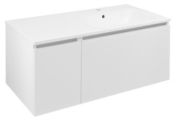 SAPHO - LOREA skříňka 100x46x51,5cm (30+70cm), pravá, bílá mat (LE070-3131-R-01)