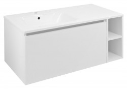 SAPHO - LOREA skříňka 100x46x51,5cm (80+20cm), levá, bílá mat (LE080-3131-L-01)