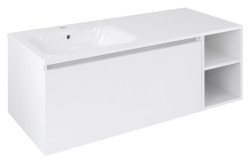 SAPHO - LOREA skříňka 120x46x51,5cm (90+30Pcm), levá, bílá mat (LE090-3131-L-04)