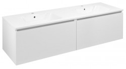 SAPHO - LOREA skříňka 140x46x51,5cm (70+70cm), bílá mat (LE070-3131-01)