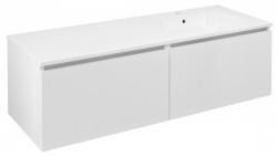 SAPHO - LOREA skříňka 140x46x51,5cm (70+70cm), pravá, bílá mat (LE070-3131-R-04)