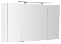 SAPHO - LUCIE galerka s LED osvětlením, 126x70x17cm, bílá (LU125-0030)