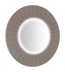 SAPHO - LUMIRO STRIP kulaté zrcadlo s LED osvětlením v rámu ø 75cm, agila (LR750-4343S)