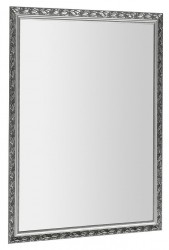 SAPHO - MELISSA (DAHLIA) zrcadlo v dřevěném rámu 672x872mm, stříbrná (NL495)