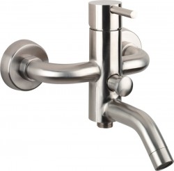 SAPHO - MINIMAL nástěnná vanová baterie, nerez mat (MI010)