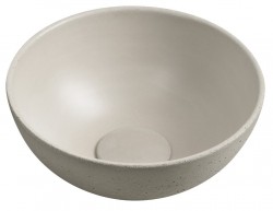 SAPHO - MINOR betonové umývátko na desku, Ø 26cm, písková mat (MR26014)