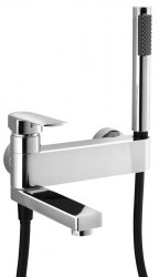 SAPHO - MIXONA nástěnná vanová baterie s ruční sprchou, otočné ramínko, chrom (MG110)