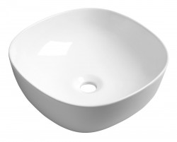 SAPHO - MORO keramické umyvadlo na desku, 41x41 cm, bílá (AR420)