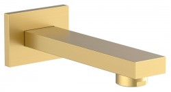 SAPHO - Nástěnná výtoková hubice, hranatá, 160, zlato mat (BO419)