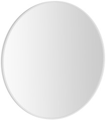 SAPHO - NOTION SLIM kulaté zrcadlo v rámu ø 80cm, bílá mat (NT800W)