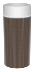 SAPHO - OASIS keramické umyvadlo volně stojící ø 40x89cm, bílá/dub pimento (AS408-K2774)