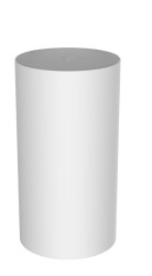 SAPHO - OASIS podstavec pod umyvadlo, LED difuzor, ø 400x745, bílá mat (AS708-31)