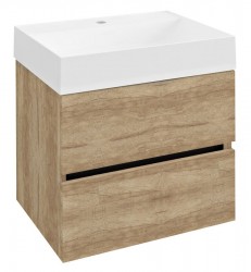 SAPHO - ODETTA umyvadlová skříňka 57x50x43,5cm, dub alabama (DT060-2222)