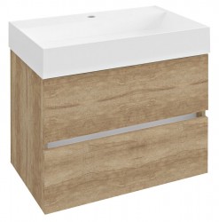 SAPHO - ODETTA umyvadlová skříňka 67x50x43,5cm, dub alabama (DT070-2222)