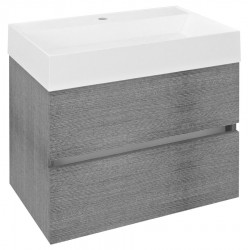 SAPHO - ODETTA umyvadlová skříňka 67x50x43,5cm, dub stříbrný (DT070-1111)