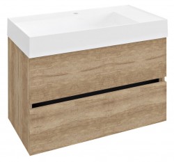 SAPHO - ODETTA umyvadlová skříňka 82x50x43,5cm, dub alabama (DT085-2222)