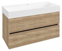 SAPHO - ODETTA umyvadlová skříňka 95x50x43,5cm, dub Alabama (DT100-2222)