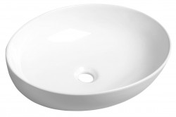 SAPHO - OFELIE keramické umyvadlo na desku, 52x40 cm, bílá (AR433)