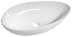 SAPHO - OVALI keramické umyvadlo 61x34cm, bílá (TU0721)