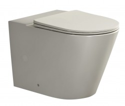 SAPHO - PACO WC kombi mísa, Rimless, 61x38cm, spodní/zadní odpad, ivory (PC1012BE-111)