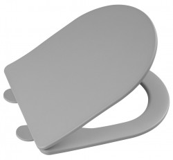 SAPHO - PACO WC sedátko, SLIM, Soft Close, Easy Take, šedá mat (PCS1012GR)