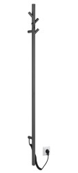 SAPHO - PASADOR elektrický sušák ručníků, kulatý, 150x1500, 30 W, gun metal (ER175GM)