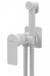 SAPHO - PAX podomítková bidetová baterie se Stop sprškou, bílá mat (XA13/14)