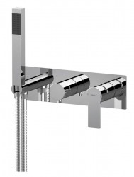 SAPHO - PAX podomítková sprchová/vanová baterie s ruční sprchou, 3 výstupy, chrom (XA53)