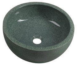 SAPHO - PRIORI keramické umyvadlo na desku, Ø 42cm, zelená (PI013)