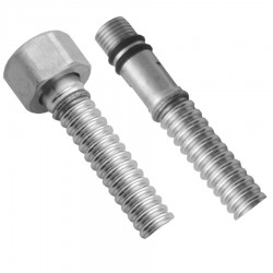 SAPHO - Připojovací nerezová trubička, vlnovec, M10x3/8