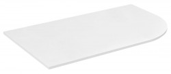 SAPHO - PULSE deska Rockstone 755x12x455, levá, bílá mat (BM750-0101)