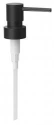 SAPHO - Pumpička k dávkovači mýdla, kovová, černá mat (NDX100B)