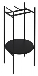SAPHO - PUNO podstavec pod kulatá umyvadla 375x830x448x, černá (SKA380-2)