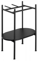 SAPHO - PUNO podstavec pod umyvadlo 400x820x360, černá (SKA570-2)