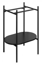 SAPHO - PUNO podstavec pod umyvadlo 550x795x396, černá (SKA590-2)