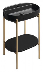 SAPHO - PUNO podstavec s umyvadlem 600x860x396, zlato mat (SKA590-5-01)