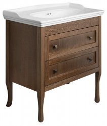 SAPHO - RETRO umyvadlová skříňka 83,5x80x43cm, buk (1630)