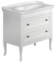 SAPHO - RETRO umyvadlová skříňka 83,5x80x43cm, starobílá (1631)