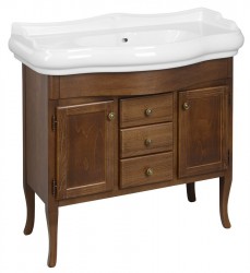 SAPHO - RETRO umyvadlová skříňka 89x80x48cm, buk (1620)