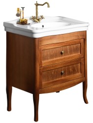 SAPHO - RETRO umyvadlová skříňka buk 73x80x46,5cm, umyvadlo ANTIK 80cm (1654-01)