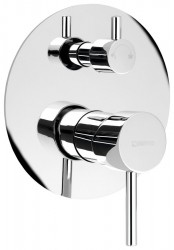 SAPHO - RHAPSODY podomítková sprchová baterie, 2 výstupy, otočný přepínač, chrom (5583Q)