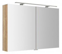 SAPHO - RIWA galerka s LED osvětlením, 101x70x17cm, dub alabama (RIW100-0022)