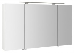 SAPHO - RIWA galerka s LED osvětlením, 3x dvířka, 121x70x17cm, bílá lesk (RIW120-0030)