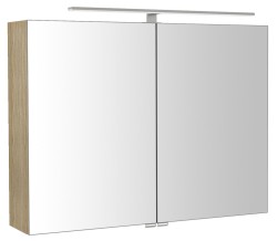 SAPHO - RIWA galerka s LED osvětlením, 81x70x17cm, jilm bardini (RIW080-0013)