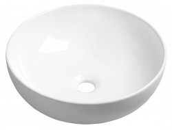 SAPHO - RONDANE keramické umyvadlo na desku Ø 41 cm, bílá (AR435)